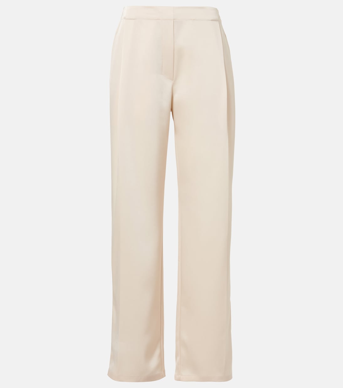 Pantalon Barb à taille haute en satin | Leset