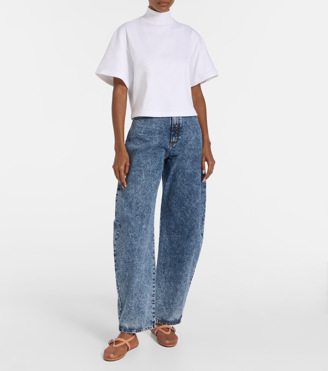 Fishnet ballet flats | Alaïa