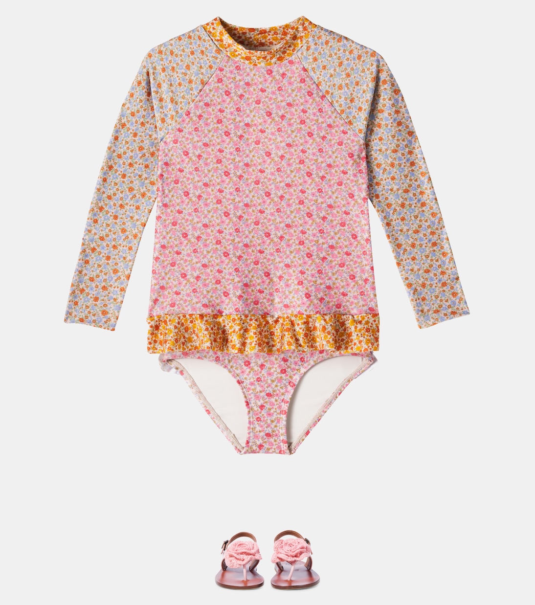 Top anti-UV Lucky con stampa floreale | Zimmermann Kids
