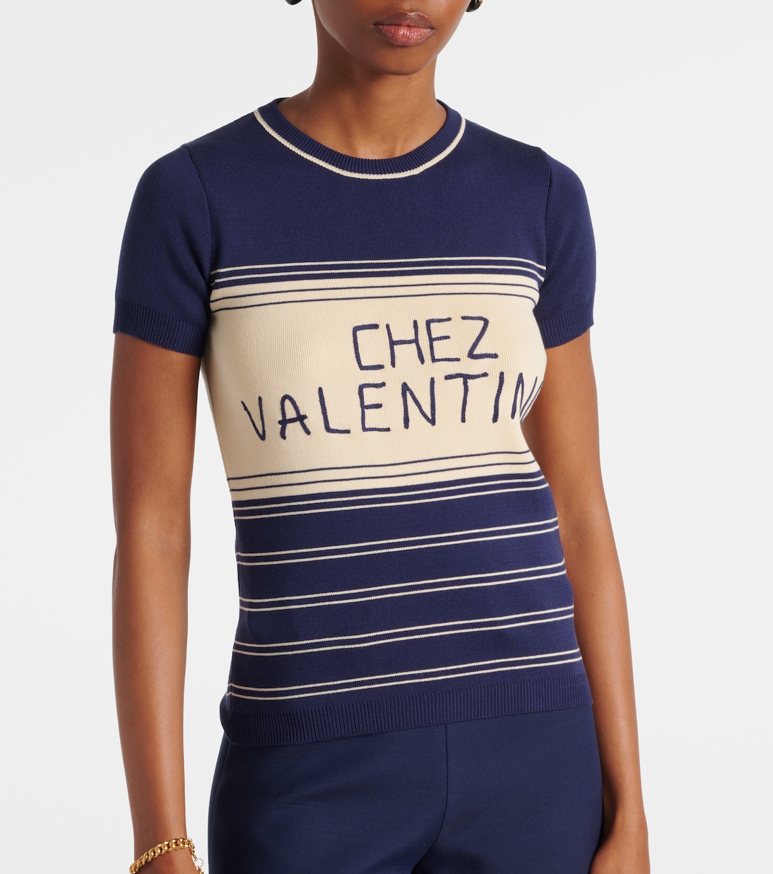 Chez Valentino cotton T-shirt | Valentino