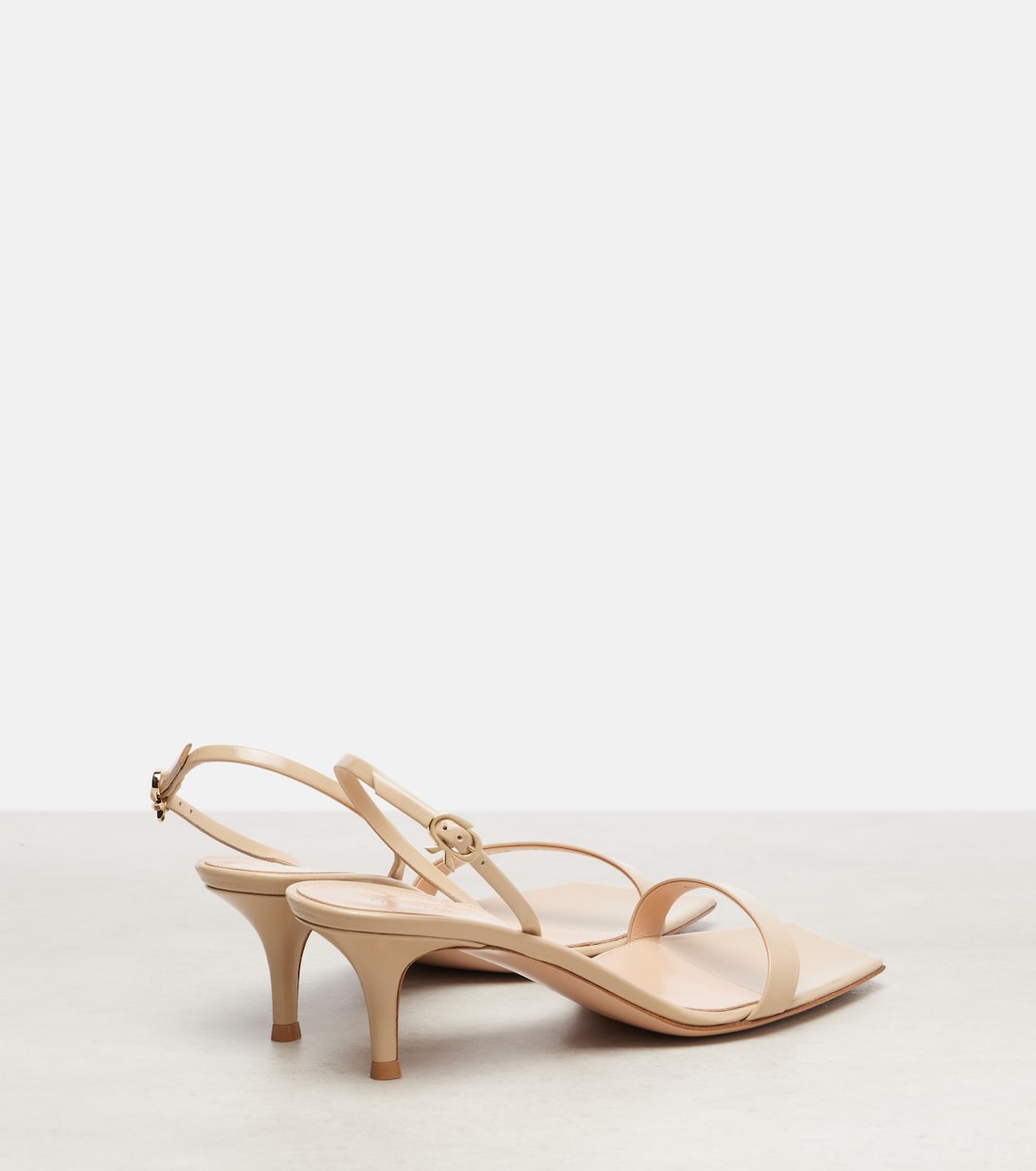 Ribbon patent leather sandals | Gianvito Rossi