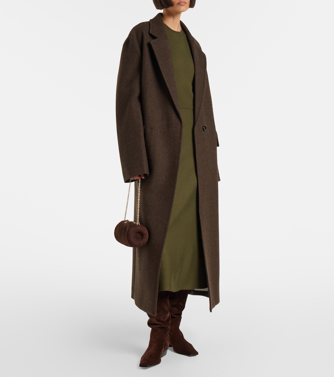 Borsa a spalla Hoop Mini in suede | Aquazzura