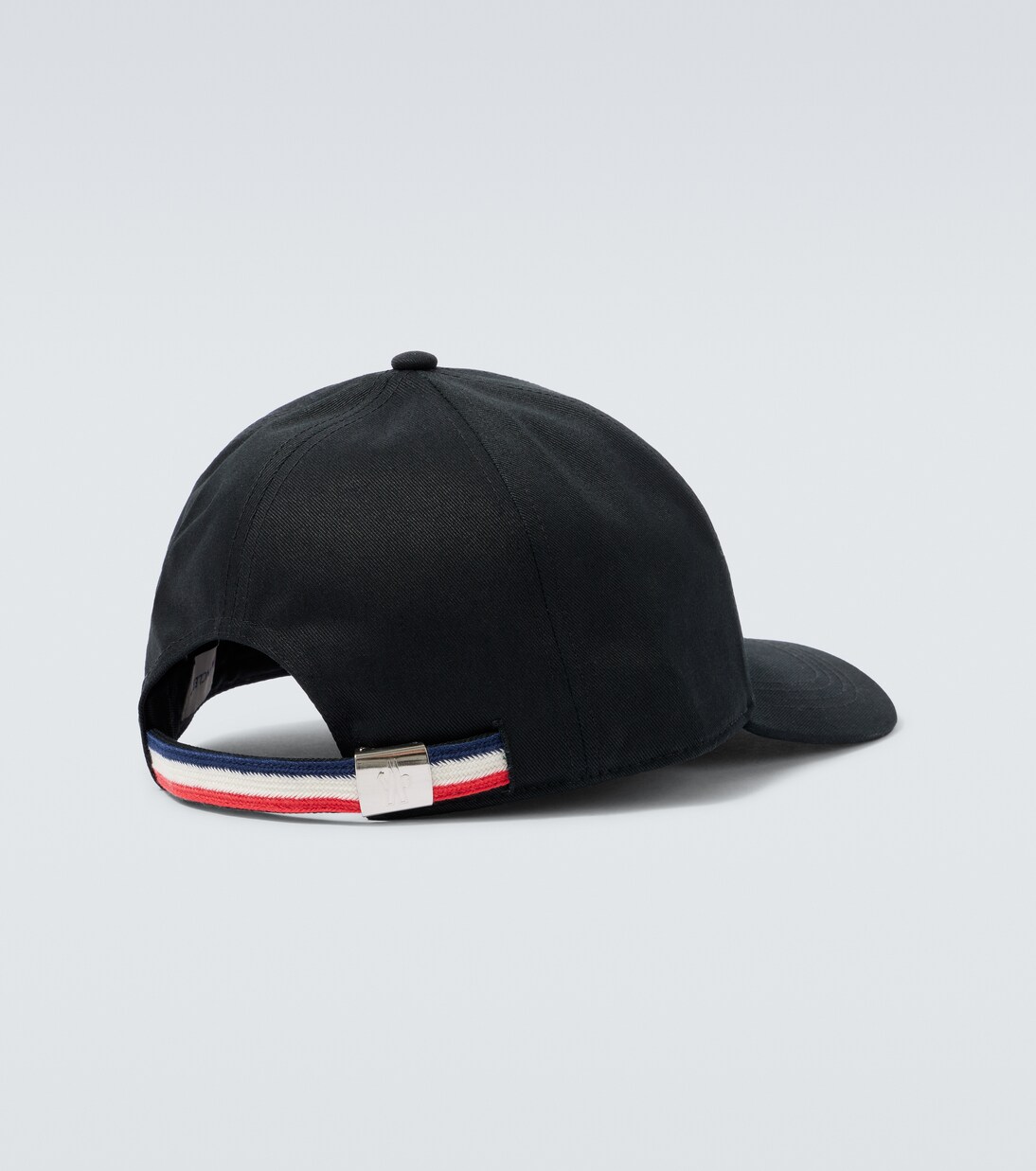 Leather-trimmed cotton baseball cap | Moncler