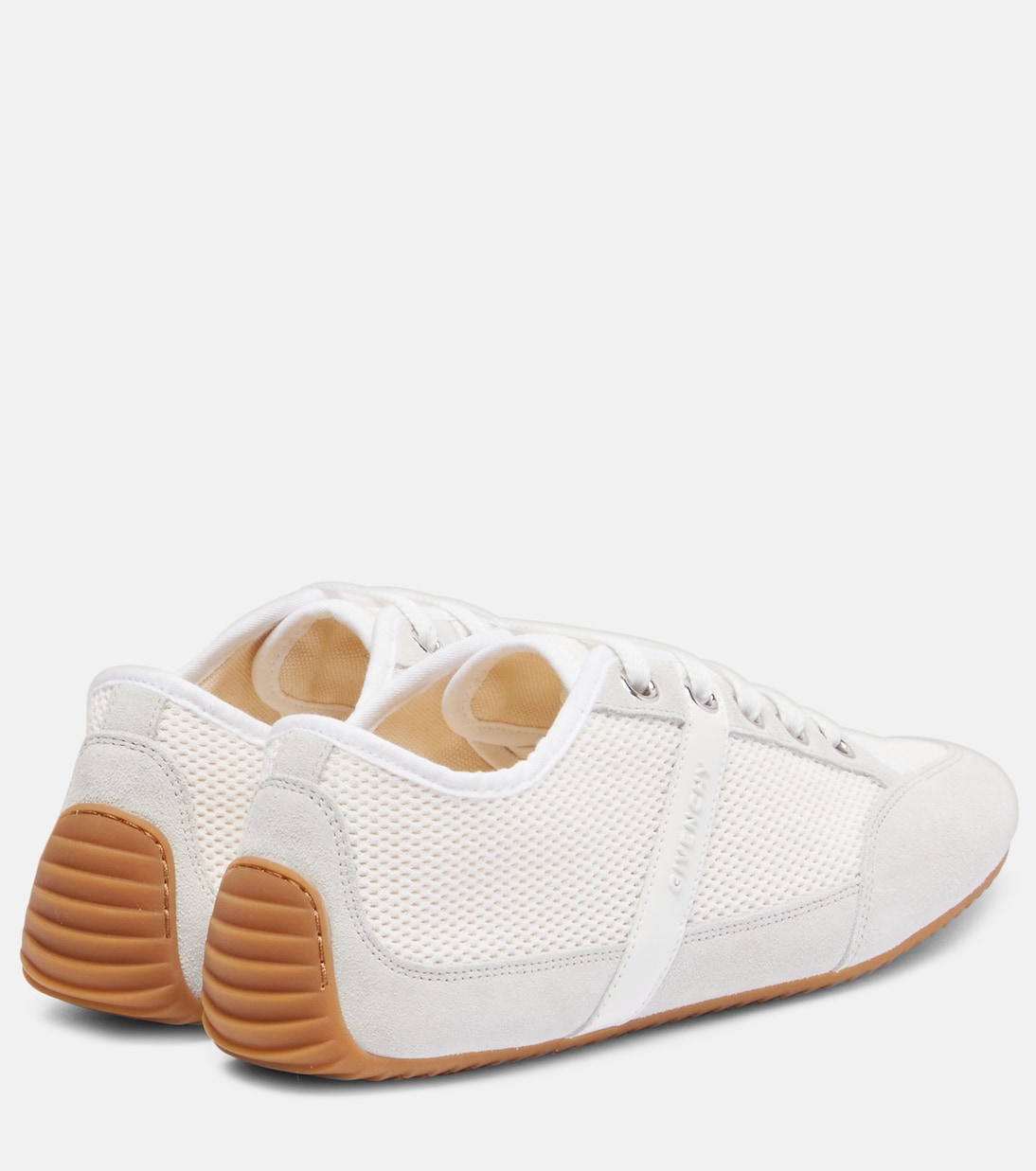 Slim suede-trimmed sneakers | Givenchy