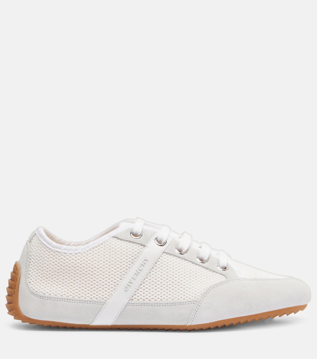 Slim suede-trimmed sneakers | Givenchy