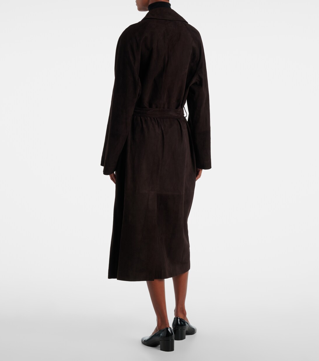 Solana suede wrap coat | The Row