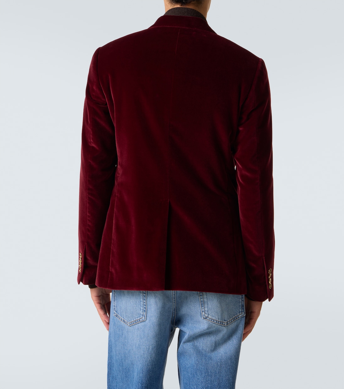 Double-breasted cotton velvet blazer | Dolce&Gabbana