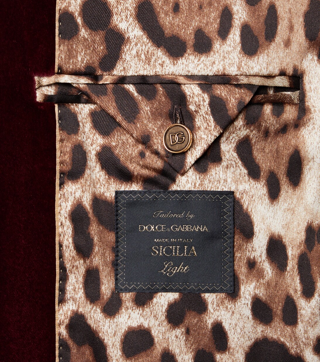 Double-breasted cotton velvet blazer | Dolce&Gabbana