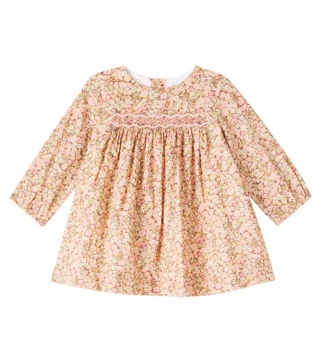 Baby Felice floral smocked cotton dress | Bonpoint