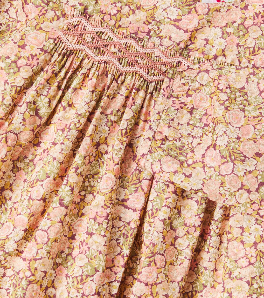 Baby Felice floral smocked cotton dress | Bonpoint