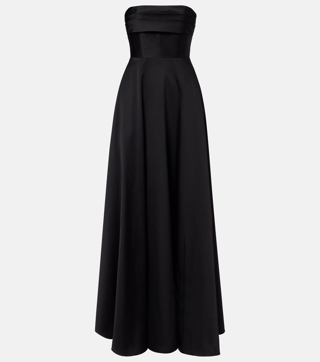 Pleated taffeta corset gown | Roland Mouret