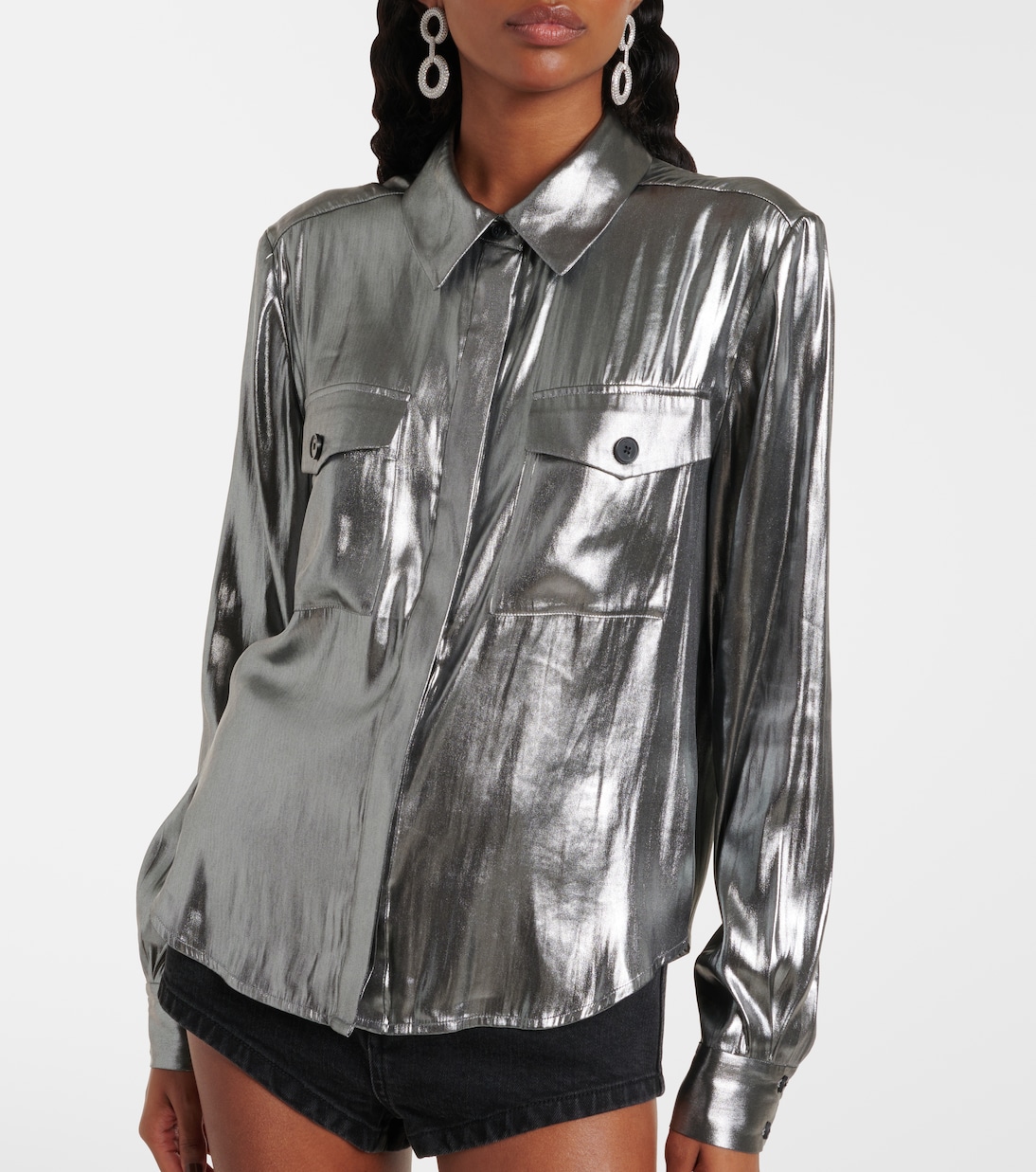 Metallic shirt | Self-Portrait
