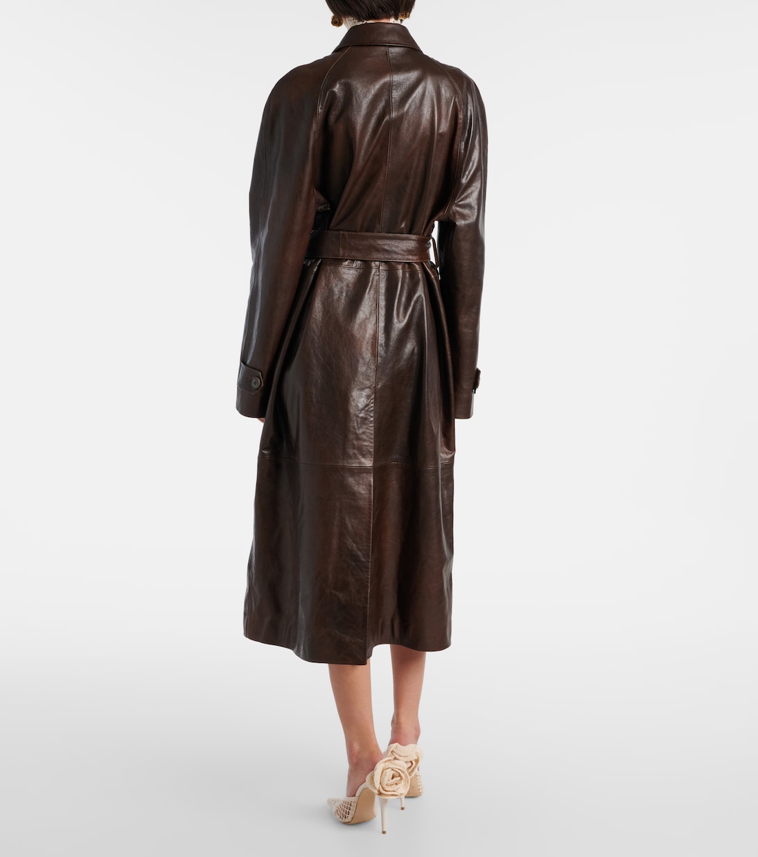 Leather wrap coat | Magda Butrym