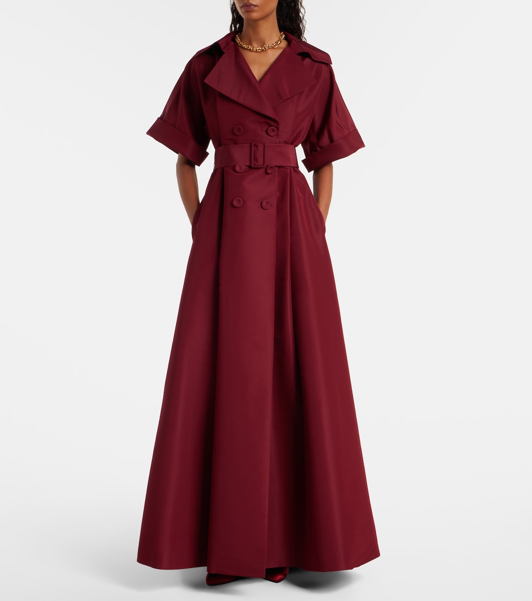Belted silk gown | Carolina Herrera