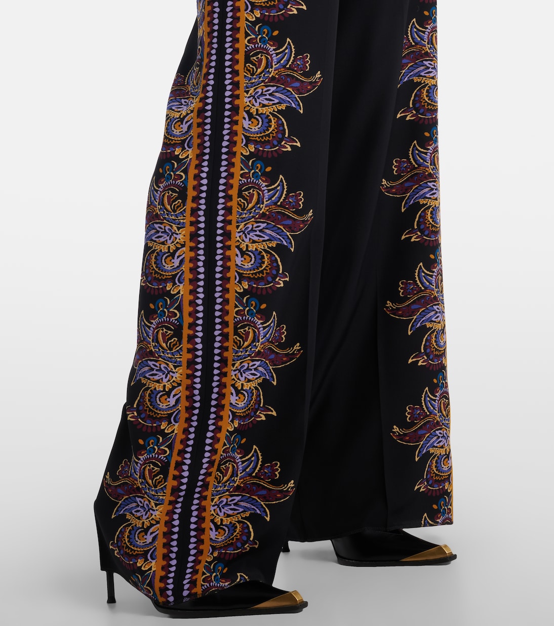 Paisley silk wide-leg pants | Etro
