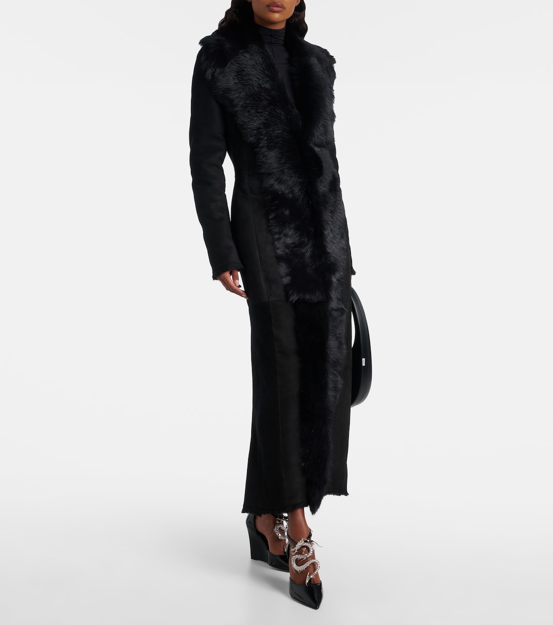 Dragon embellished leather wedge pumps | Coperni