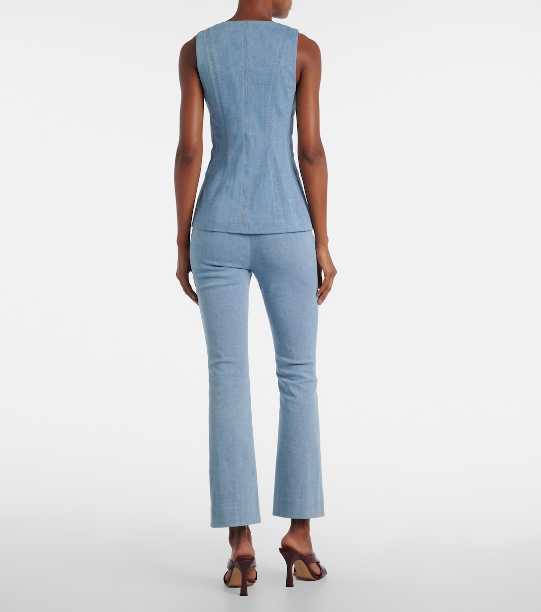 Avalina denim vest | Veronica Beard