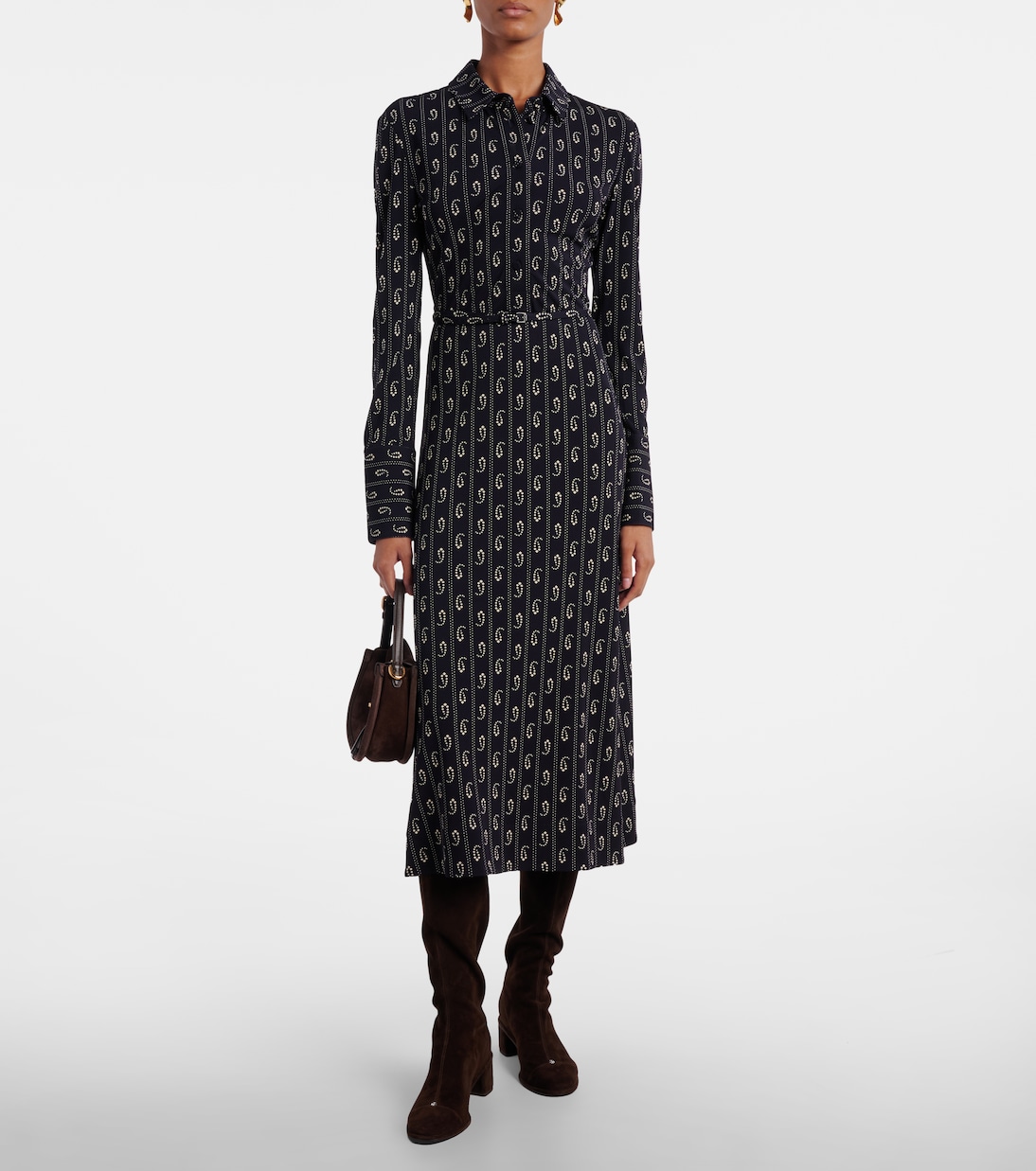 Cap-toe 55 suede knee-high boots | Tory Burch