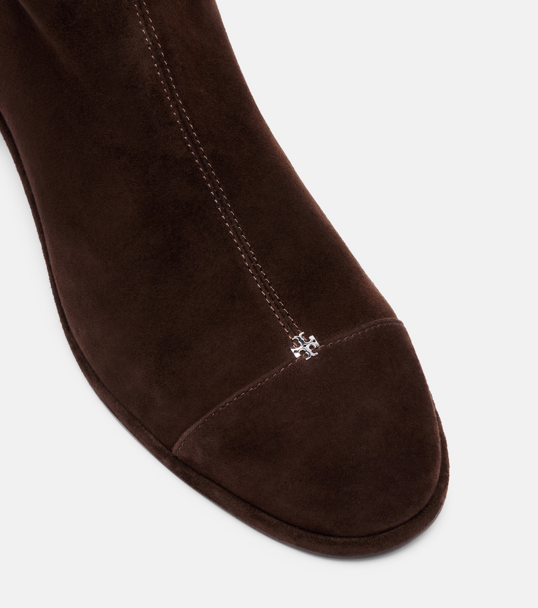 Cap-toe 55 suede knee-high boots | Tory Burch