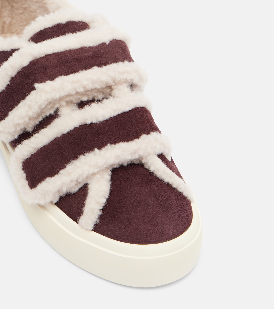 Sneakers in suede con shearling | Inuikii