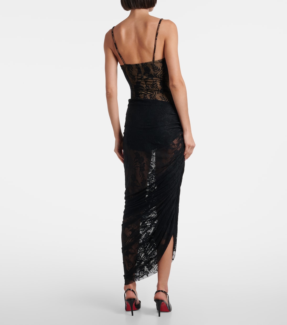 Lace sheer bodysuit | Norma Kamali