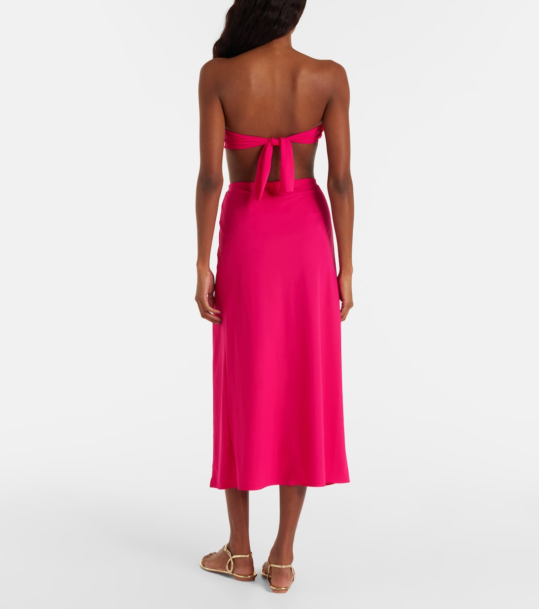 Tess floral-appliqué beach cover-up | Karla Colletto