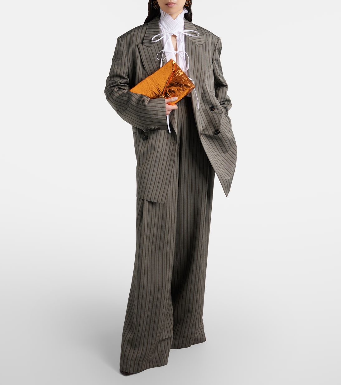 Pantalon ample rayé | Dries Van Noten