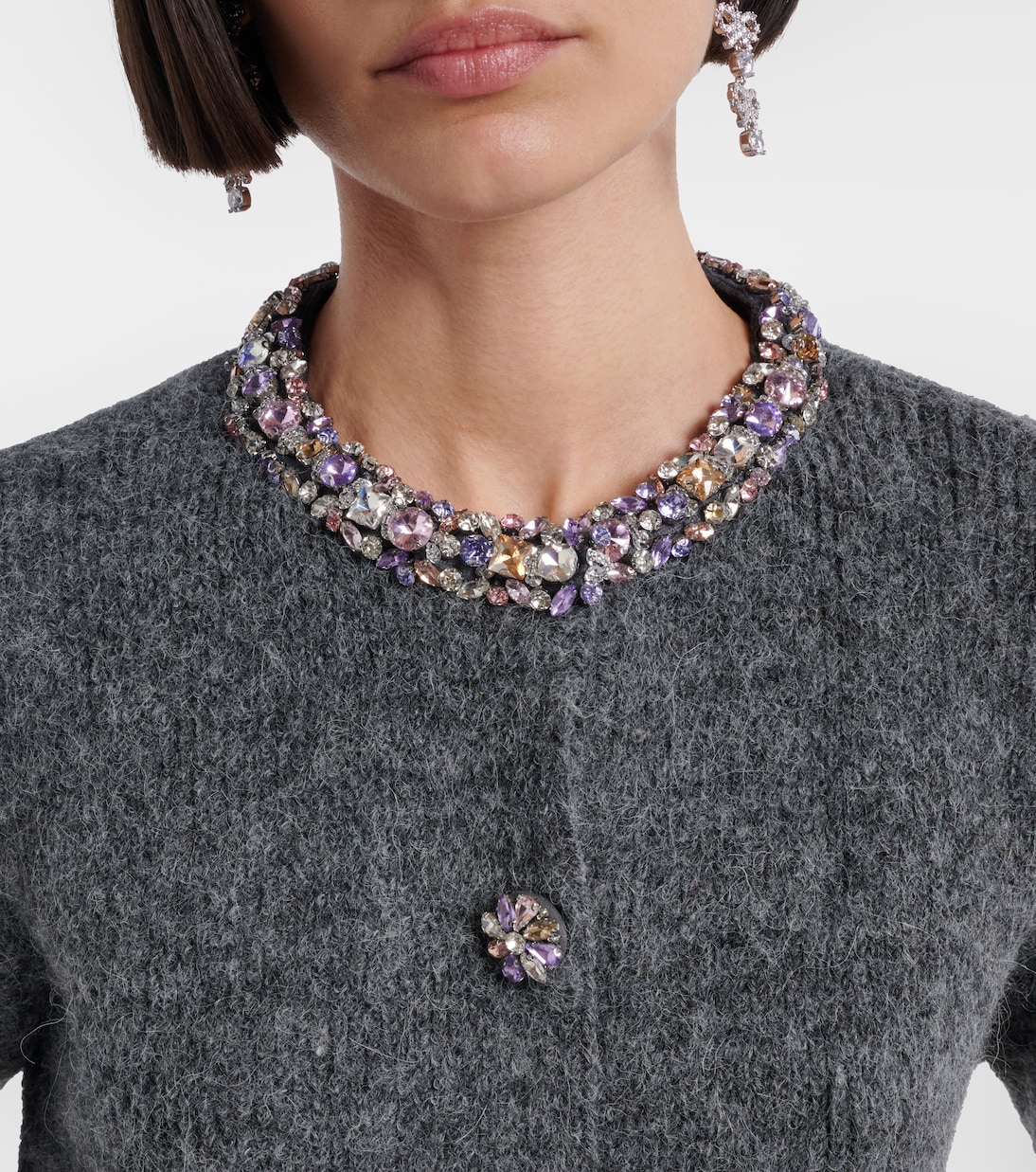 Belted embellished cardigan | Self-Portrait