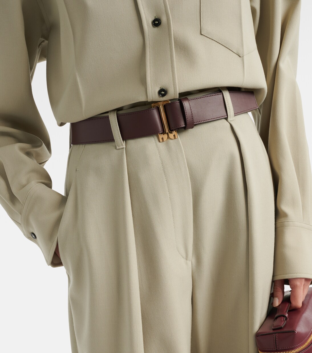 Dorian leather belt | Victoria Beckham