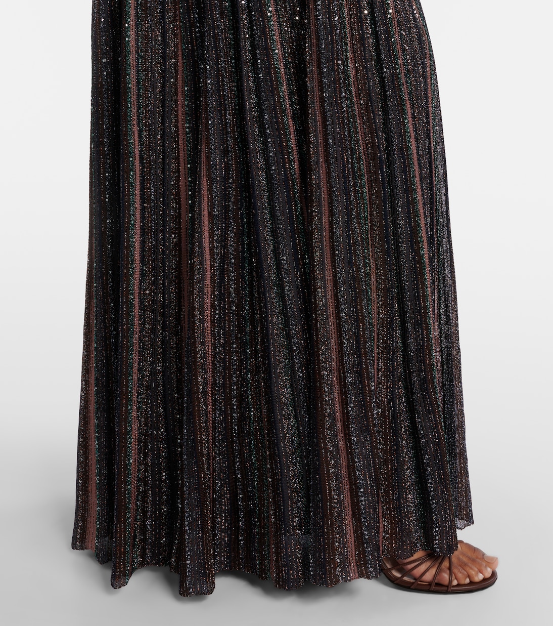 Jupe longue en lamé à sequins | Missoni