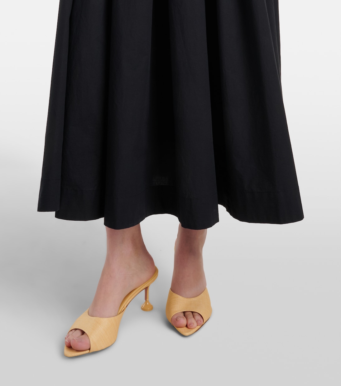 Shirred cotton midi dress | Dôen