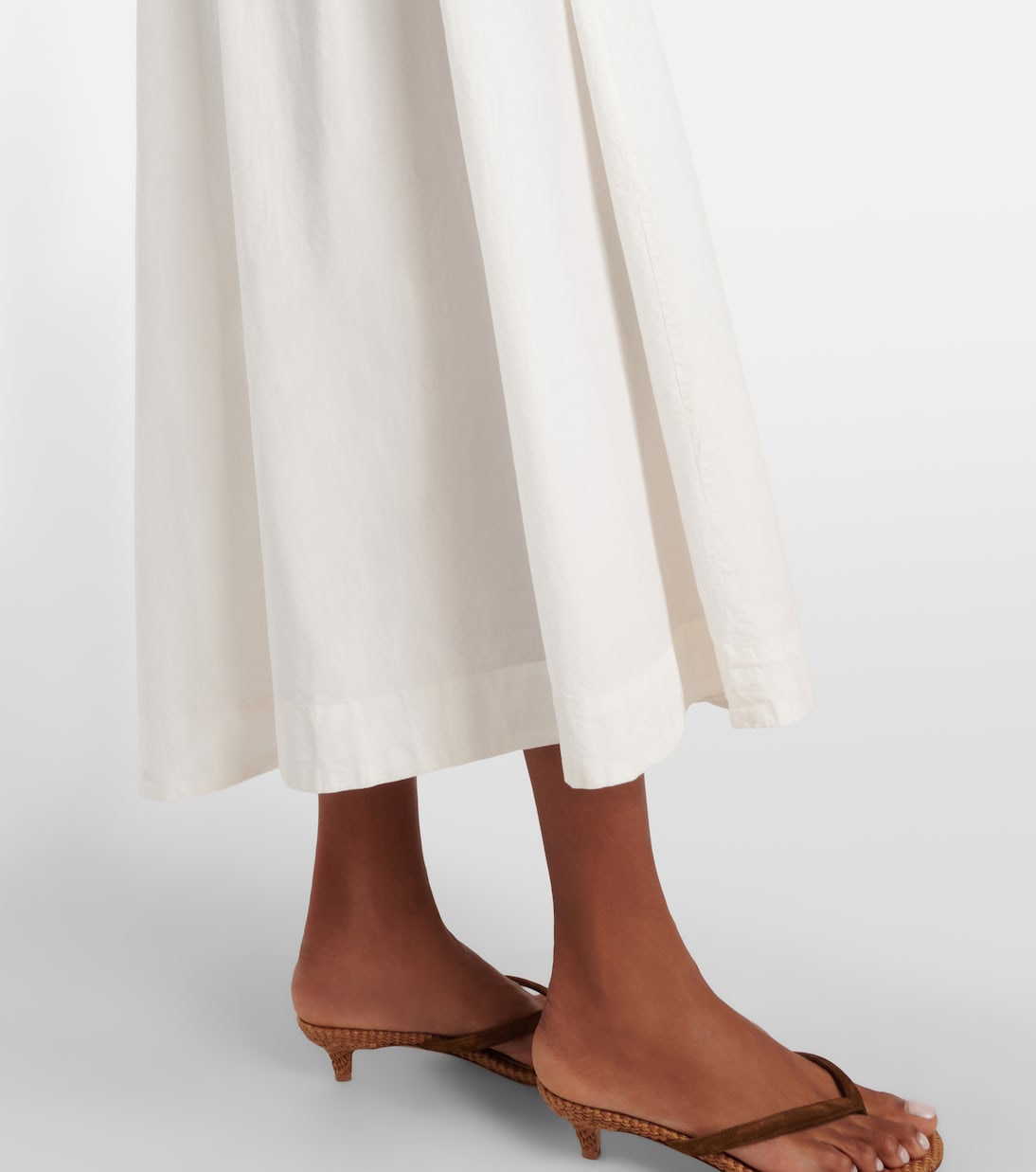 Shirred cotton midi dress | Dôen