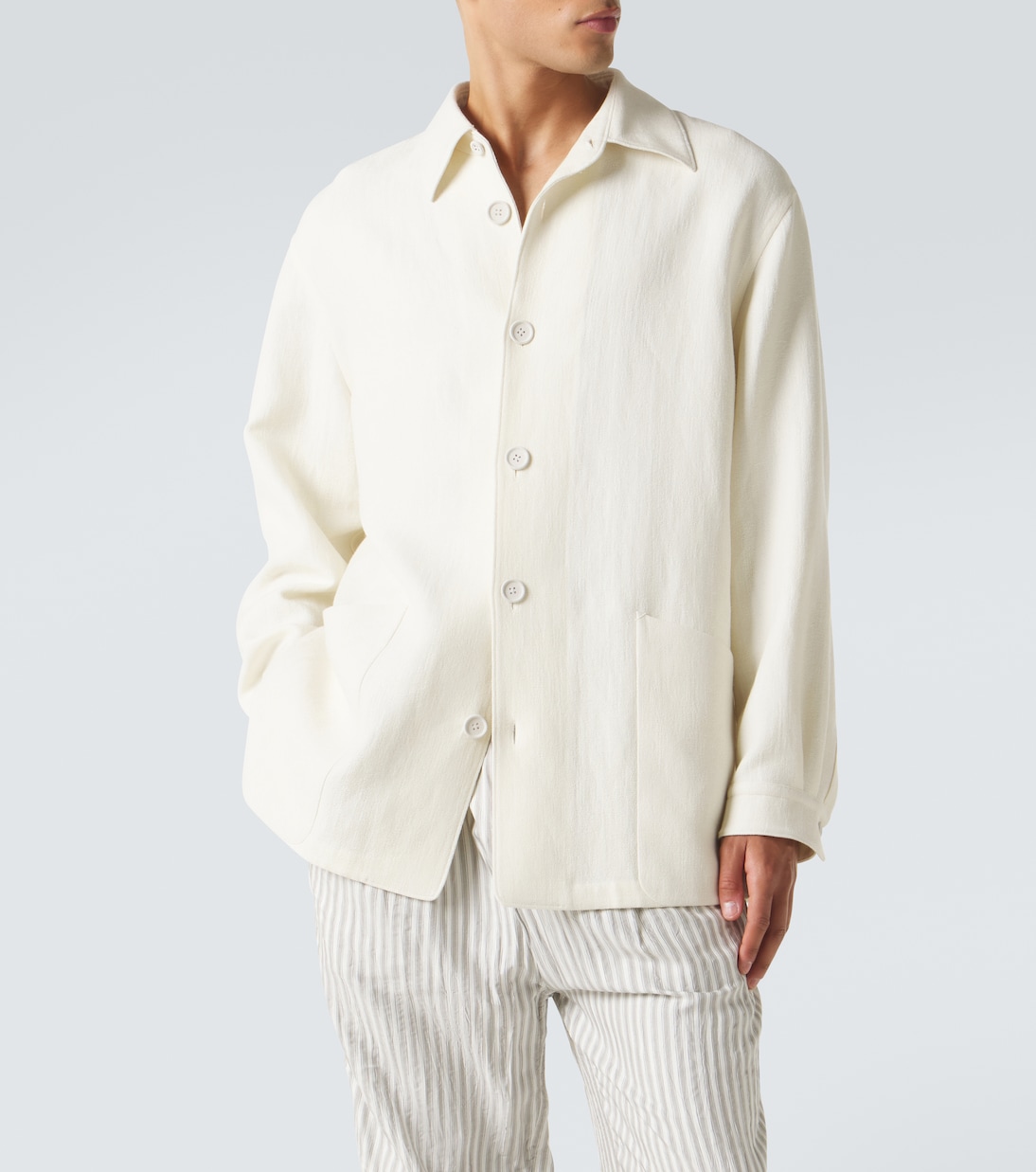 Wool and linen overshirt | Zegna