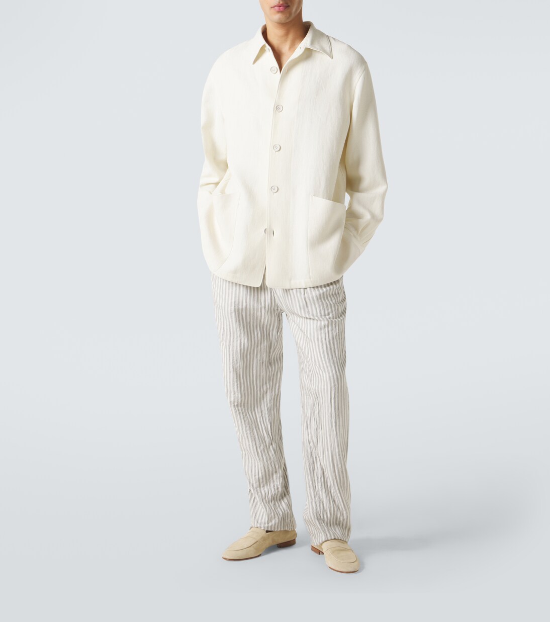 Wool and linen overshirt | Zegna