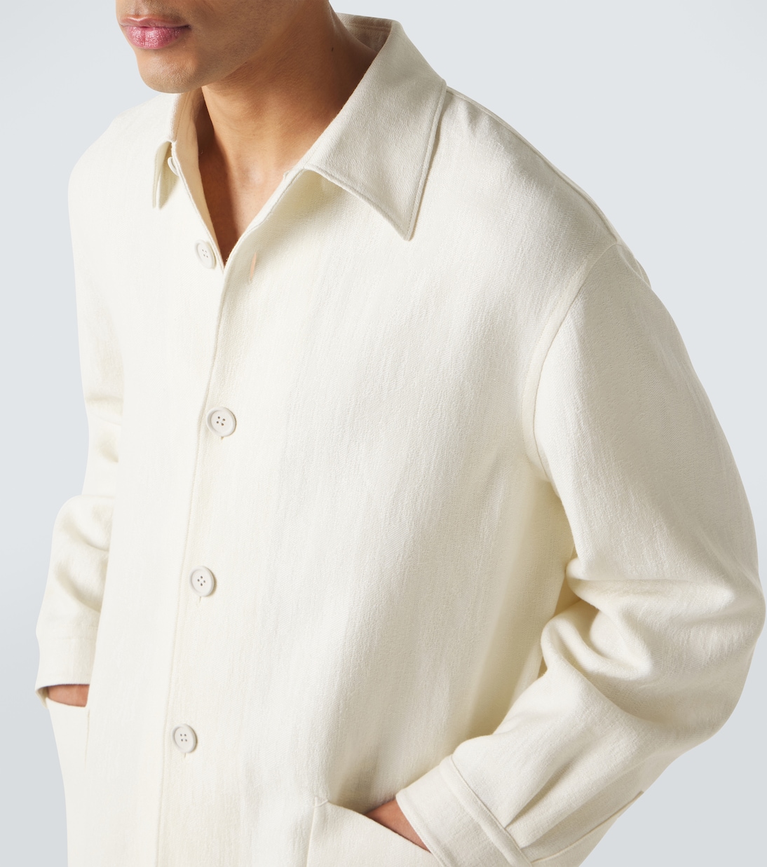 Wool and linen overshirt | Zegna