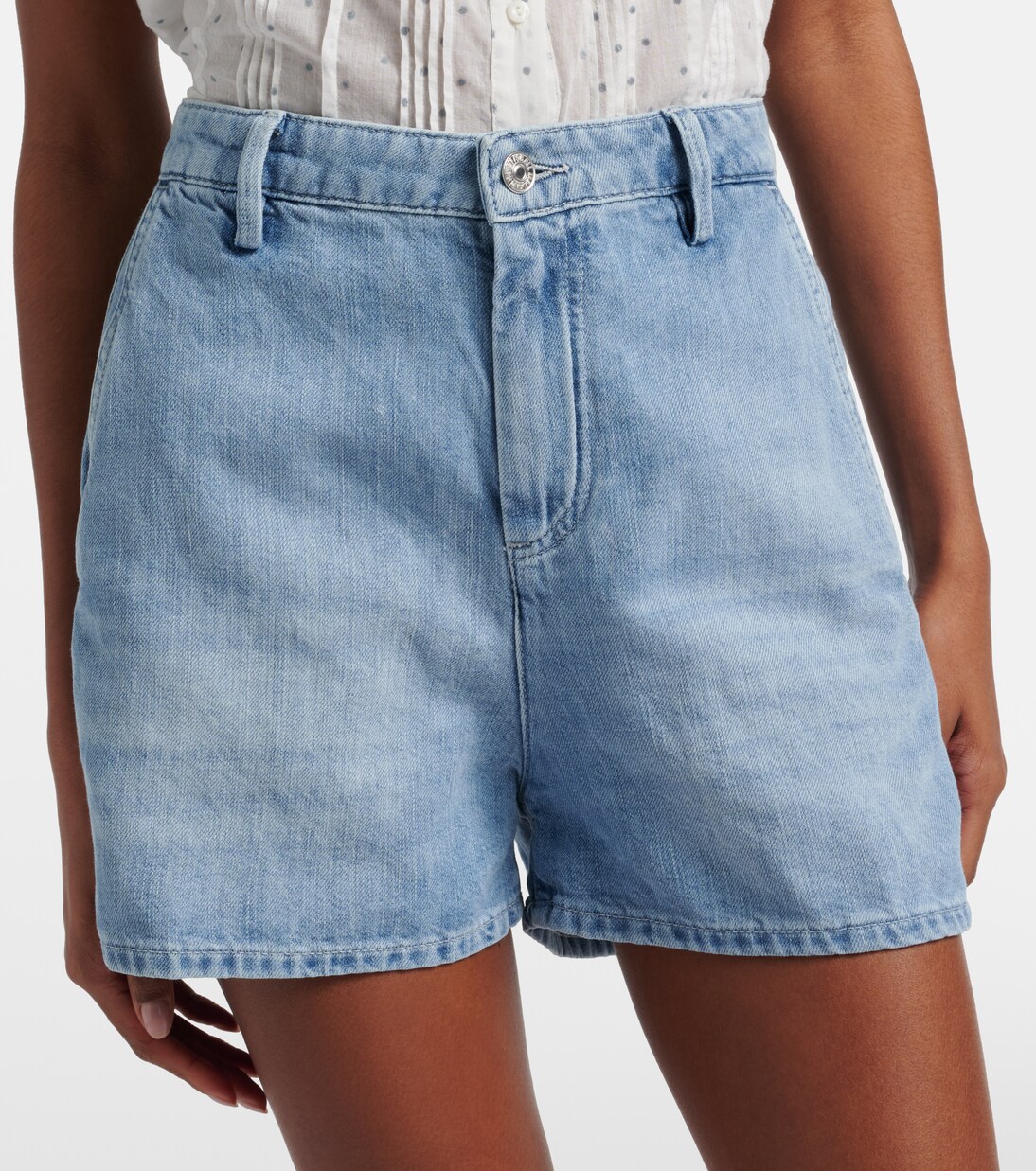Short en denim de coton et lin | 7 For All Mankind