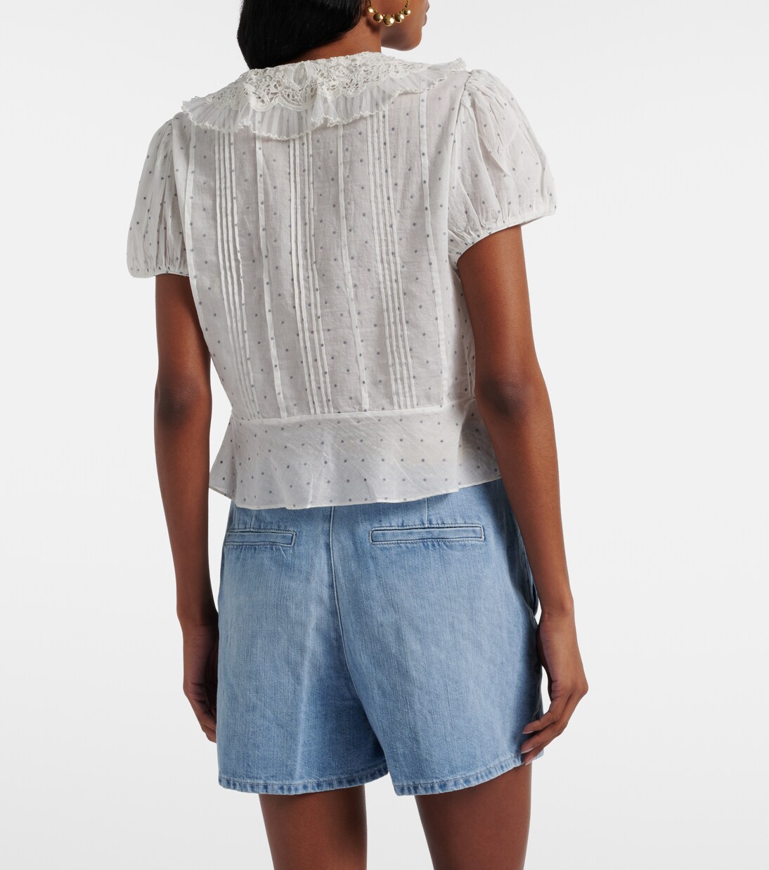 Short en denim de coton et lin | 7 For All Mankind