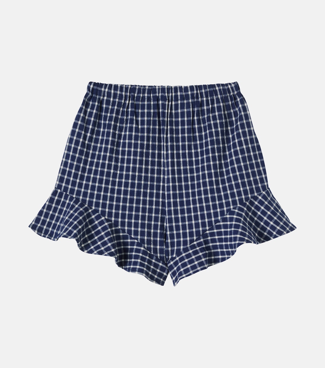 Jasmine格纹棉质泡泡纱短裤 | The New Society