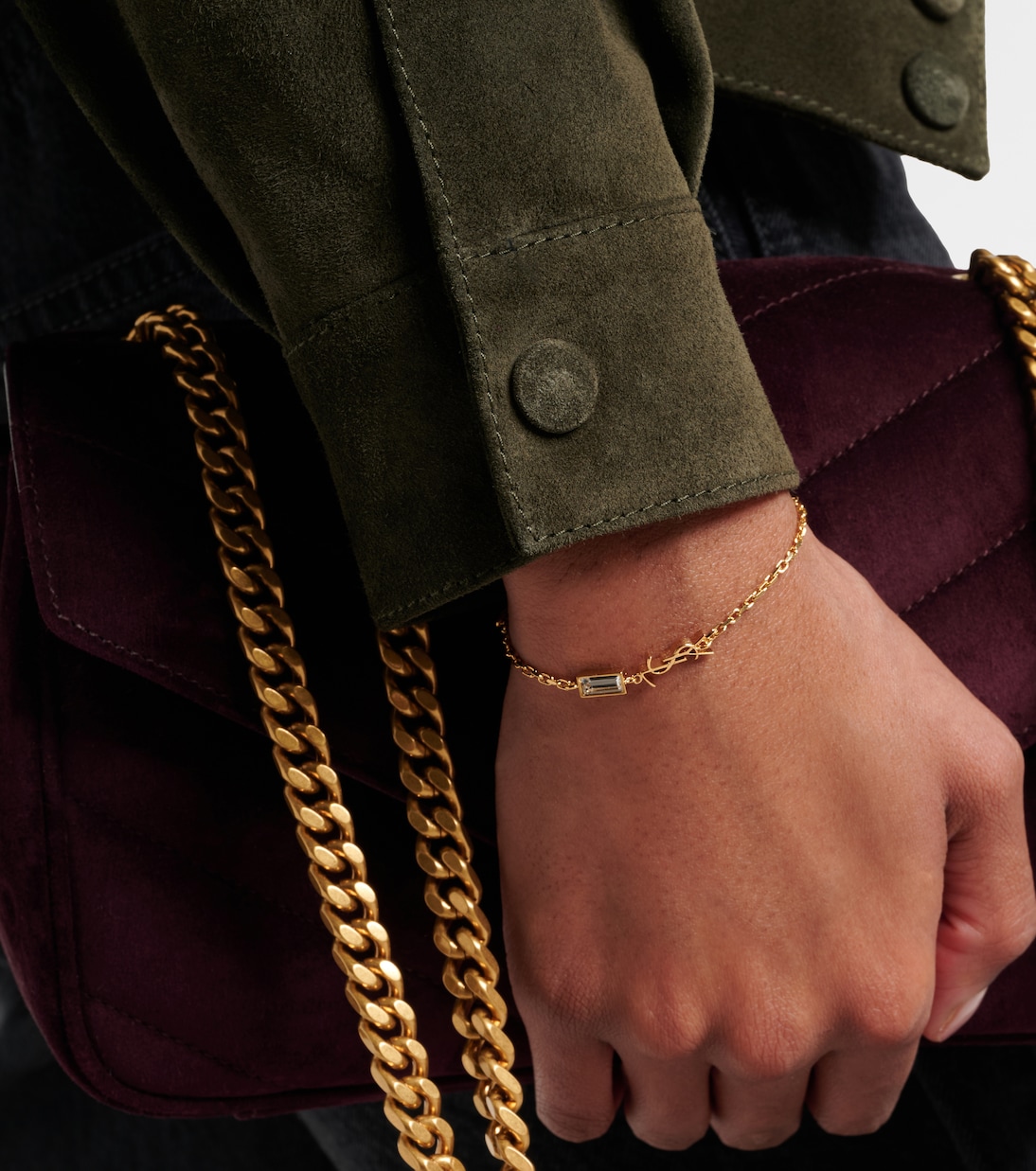 Armband Cassandre mit Kristall | Saint Laurent