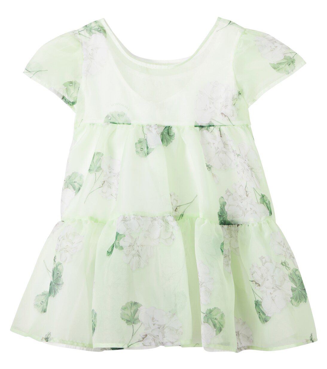 Bedrucktes Kleid aus Organza | Monnalisa