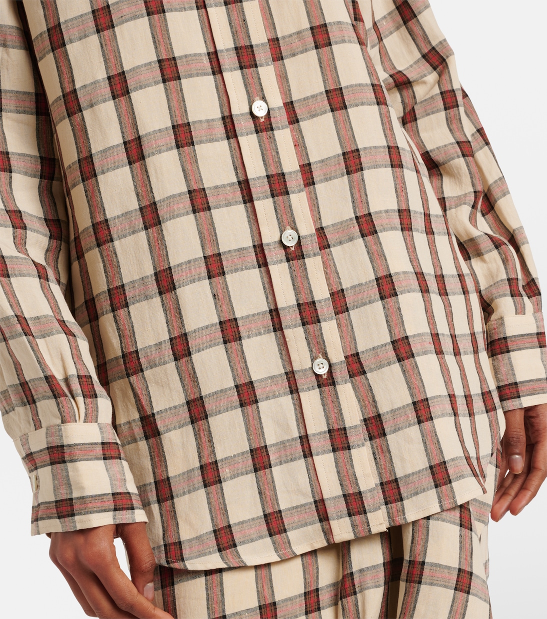 Camisa de lino a cuadros | Róhe