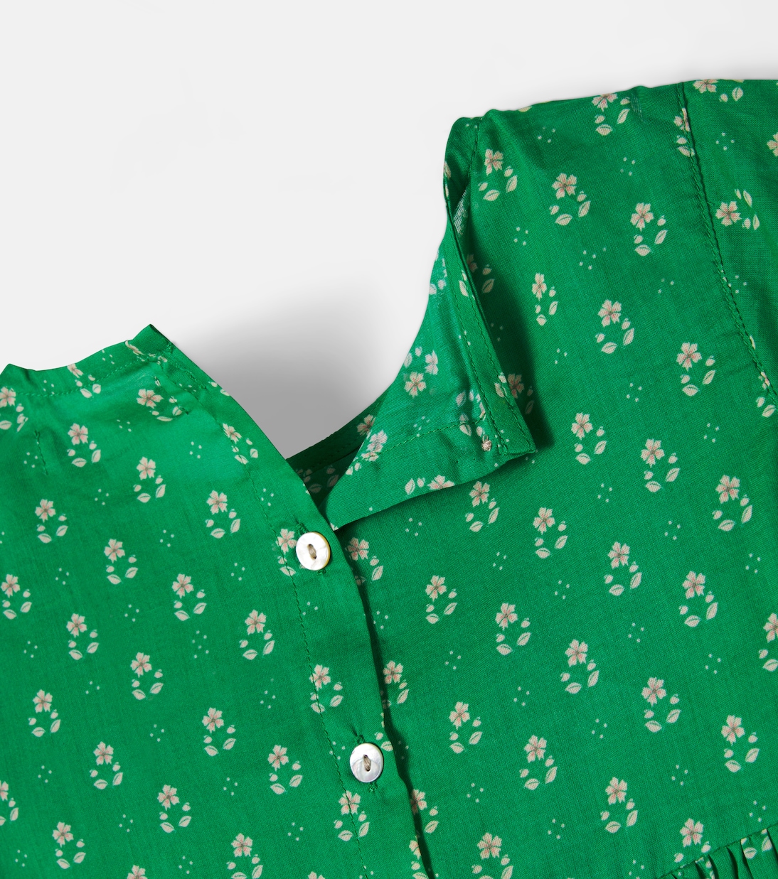 Robe en voile de coton à fleurs | Konges Sløjd