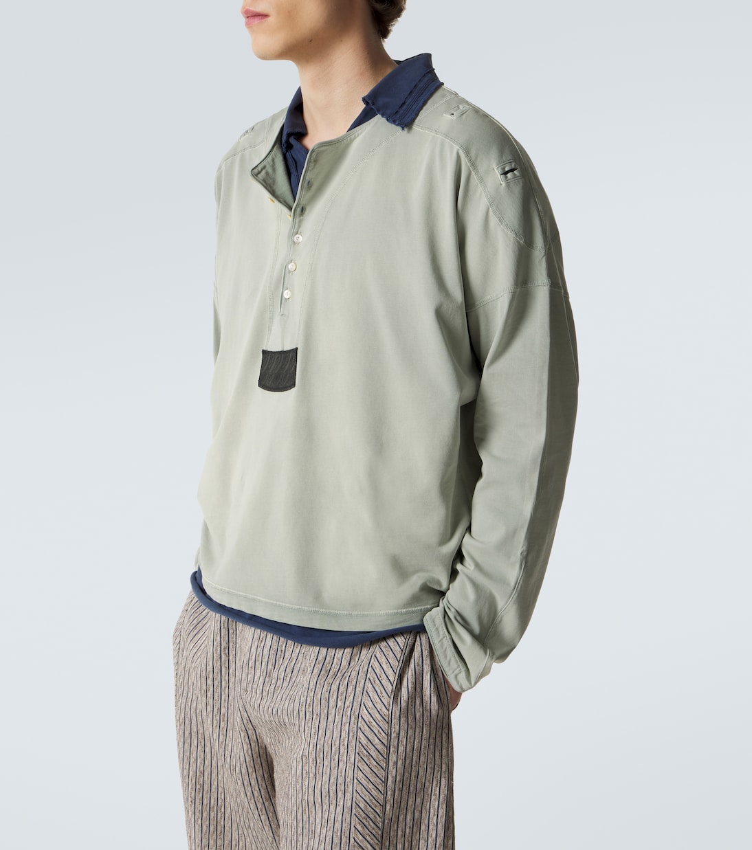 Sargo cotton Henley shirt | Kiko Kostadinov