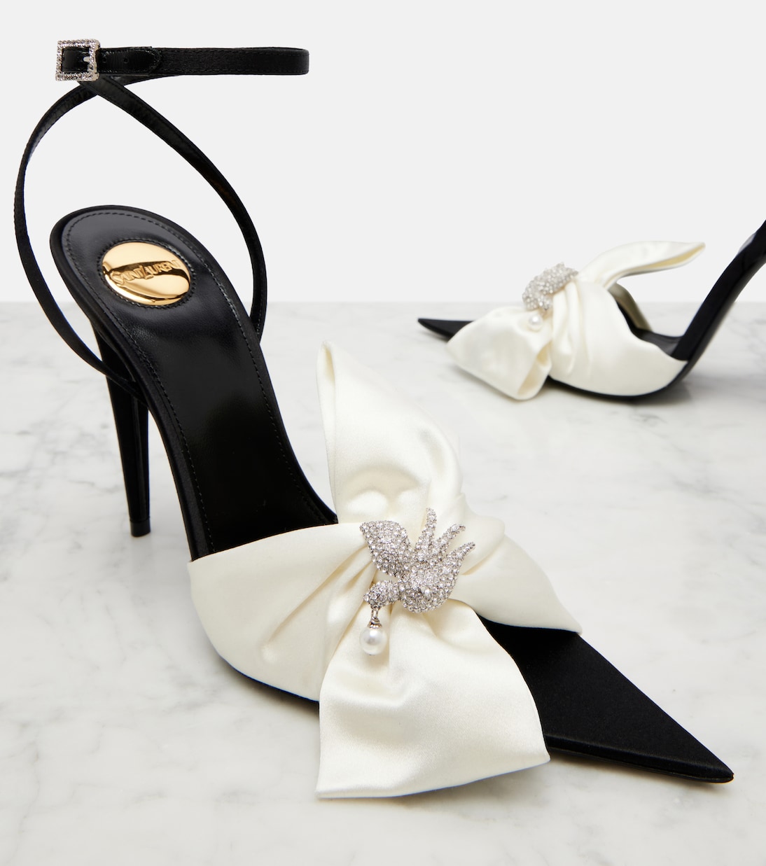 Dove embellished sandals | Saint Laurent