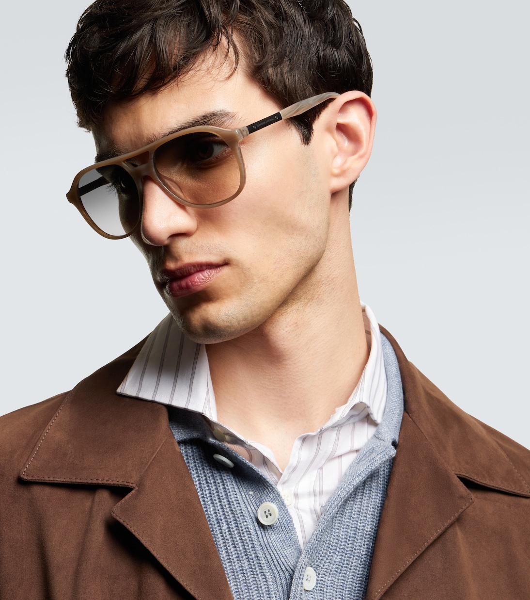 Logo aviator sunglasses | Brunello Cucinelli