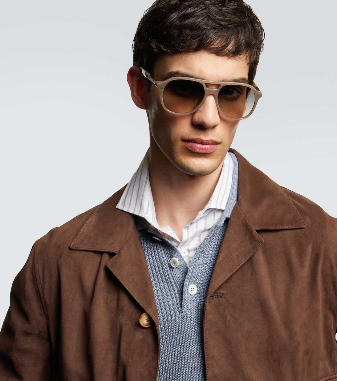 Logo aviator sunglasses | Brunello Cucinelli