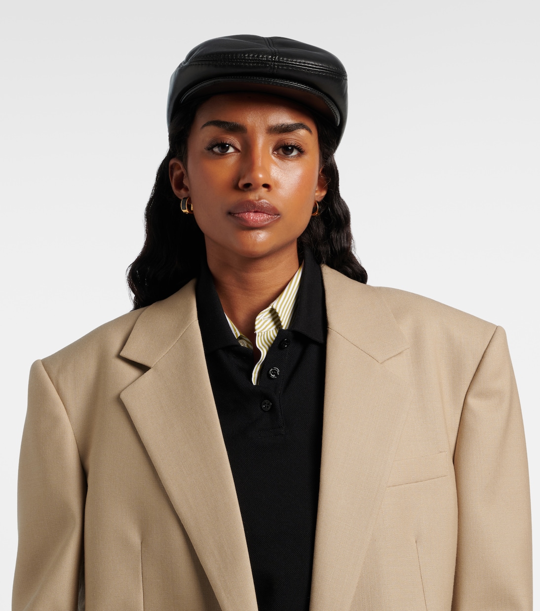 Gorra newsboy de piel | Ruslan Baginskiy