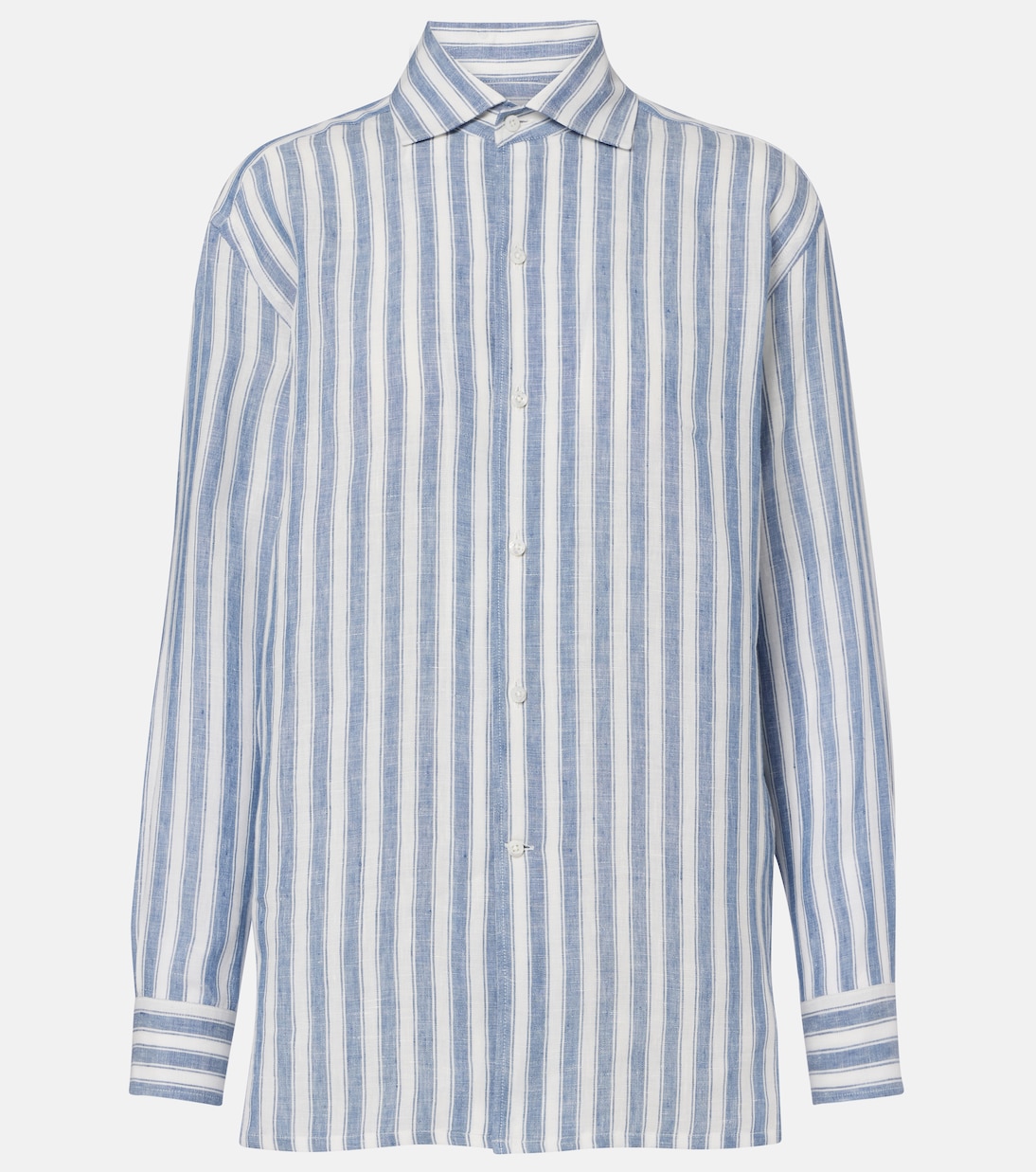 Camisa Capri de lino a rayas | Ralph Lauren Collection