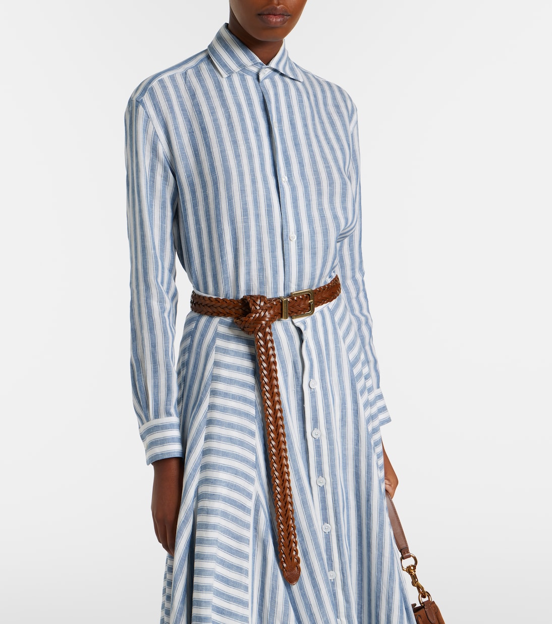 Camisa Capri de lino a rayas | Ralph Lauren Collection