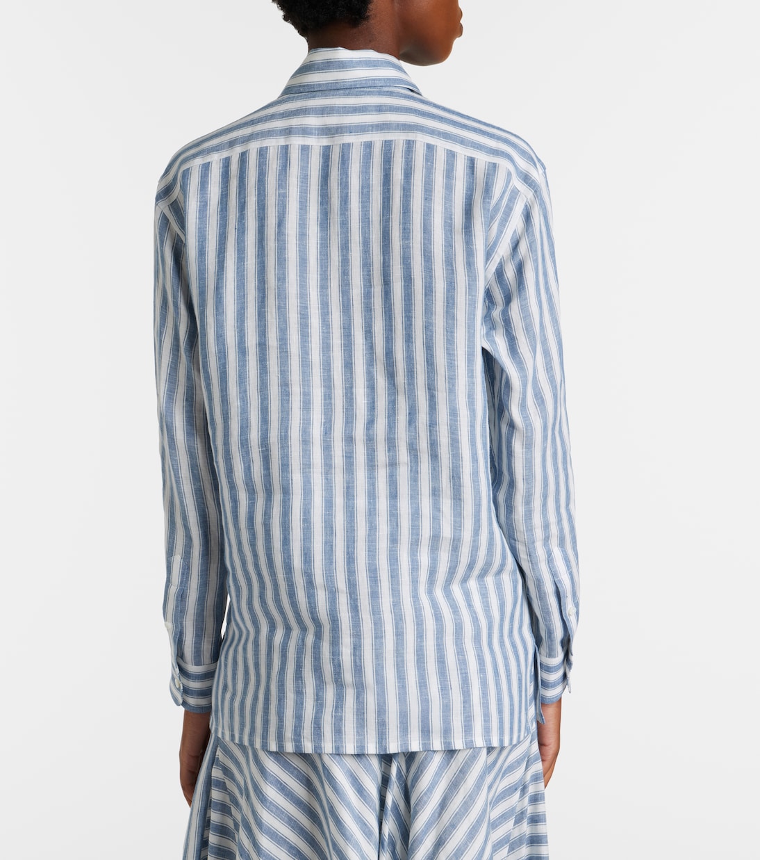 Camisa Capri de lino a rayas | Ralph Lauren Collection